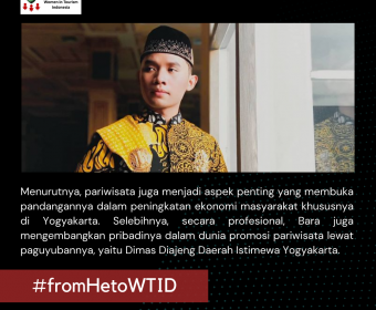 #FromHeToWTID: Pengalaman Bara Zulfa dalam Dunia Pariwisata dan Harapannya untuk kesetaraan gender di Indonesia